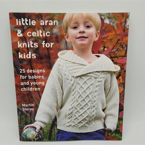 Little Aran & Celtic Knits for Kids Softcover Book - Picture 1 of 16